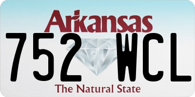 AR license plate 752WCL