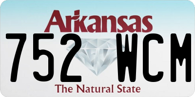 AR license plate 752WCM