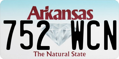 AR license plate 752WCN