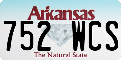 AR license plate 752WCS