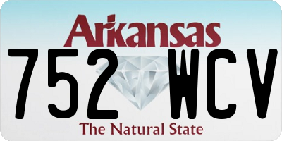 AR license plate 752WCV