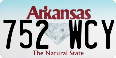 AR license plate 752WCY