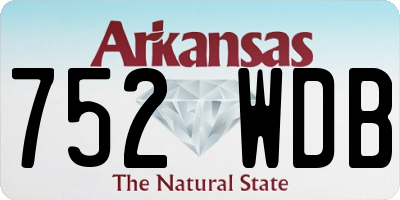 AR license plate 752WDB