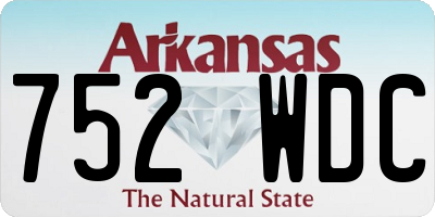 AR license plate 752WDC