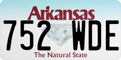 AR license plate 752WDE