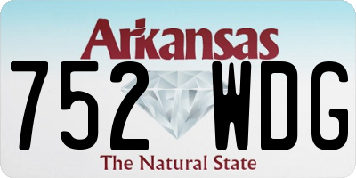 AR license plate 752WDG
