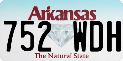 AR license plate 752WDH