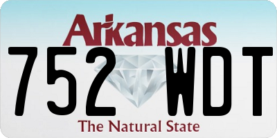 AR license plate 752WDT
