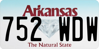 AR license plate 752WDW