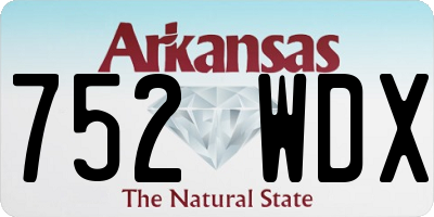 AR license plate 752WDX
