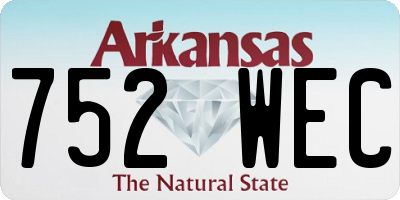 AR license plate 752WEC