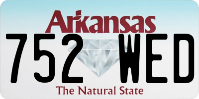 AR license plate 752WED