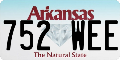 AR license plate 752WEE