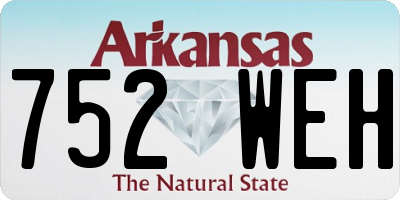 AR license plate 752WEH