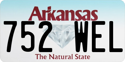 AR license plate 752WEL