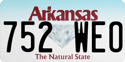 AR license plate 752WEO