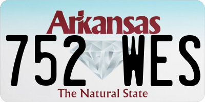 AR license plate 752WES