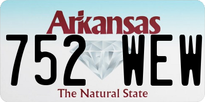 AR license plate 752WEW