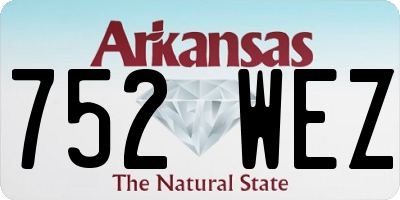 AR license plate 752WEZ