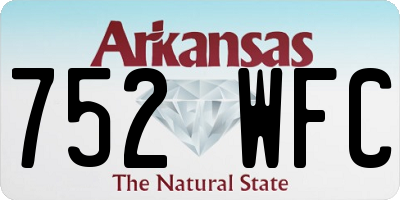 AR license plate 752WFC