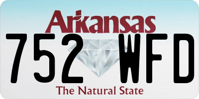 AR license plate 752WFD