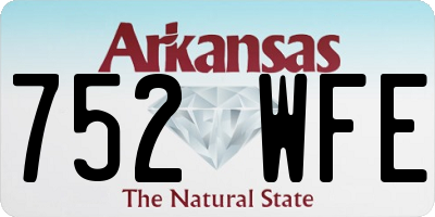 AR license plate 752WFE