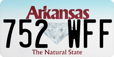 AR license plate 752WFF