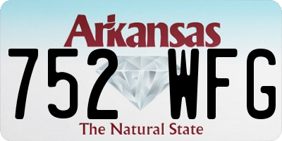 AR license plate 752WFG