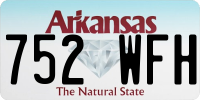 AR license plate 752WFH