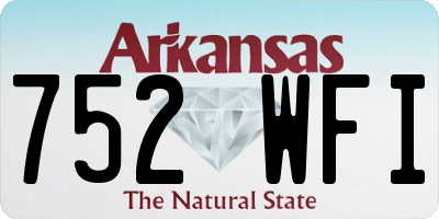 AR license plate 752WFI