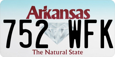 AR license plate 752WFK
