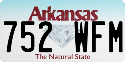 AR license plate 752WFM