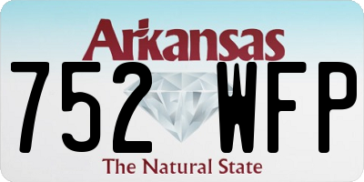 AR license plate 752WFP