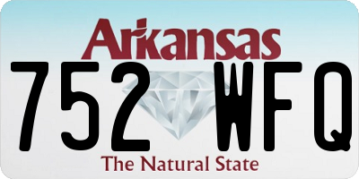 AR license plate 752WFQ