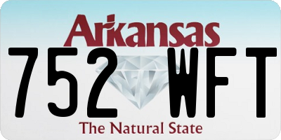 AR license plate 752WFT