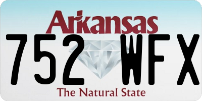 AR license plate 752WFX