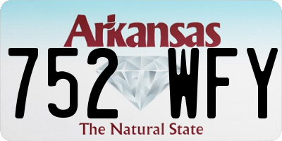 AR license plate 752WFY