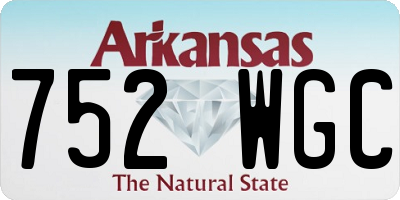 AR license plate 752WGC