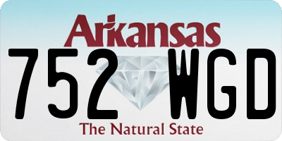 AR license plate 752WGD