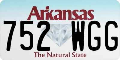 AR license plate 752WGG