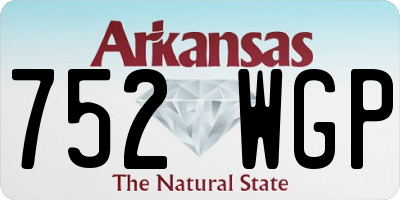 AR license plate 752WGP