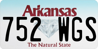 AR license plate 752WGS