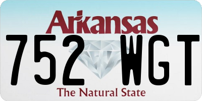 AR license plate 752WGT