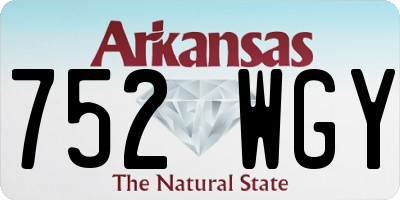 AR license plate 752WGY