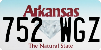 AR license plate 752WGZ