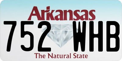AR license plate 752WHB