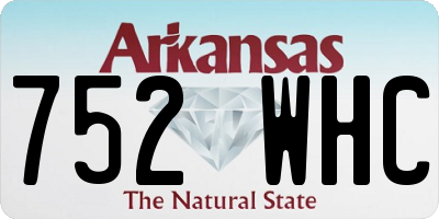 AR license plate 752WHC