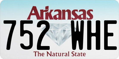 AR license plate 752WHE