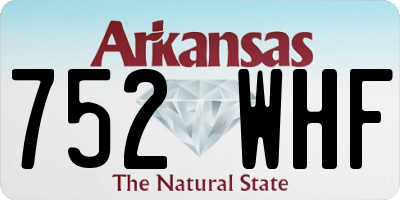 AR license plate 752WHF
