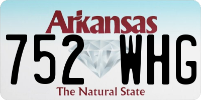 AR license plate 752WHG